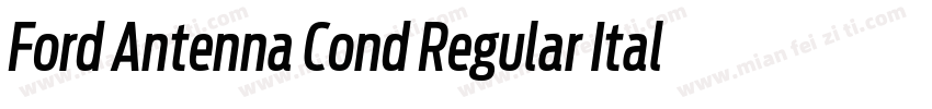 Ford Antenna Cond Regular Italic字体转换